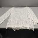 Bsubseach Crochet Cover Ups for Women Sexy Hollow Out Swim Cover Up Knit Summer Outfits One Size White