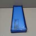 Acrylic Tray for Vanity Makeup Perfume Jewelry 12x6'' Small Decorative Tray for Bathroom Dresser Tops Candle Sink Counter, Blue