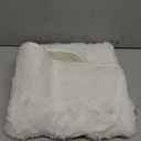 Faux Fur Couch Cover, Soft Warm Plush Sofa Couch Cover, Non Slip Sectional Sofa Slipcovers, Washable Furniture Protector for Kids, Dogs, L Shaped Armrest Backrest Cover(Beige White, 28"x 28")