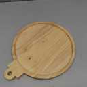 Bokon 12" Xmas Ball Christmas Charcuterie Board Wooden Cutting Board Xmas Serving Platter Tray Cookie Plate for Cheese Bread Dessert Fruit, Gift for Christmas Party Holiday Decoration(Rubber Wood)