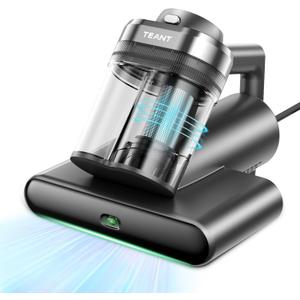 Teant Bed Mattress Vacuum, 18 kPa & Green Light Dust Detection, MV-Grey