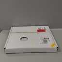 The Tiles Plaza 10Sheet Peel and Stick Backsplash, 12" x 11.5" White Long Hexagon SelfAdhesive Wall Tile, Stone Composite Stick On Decorative Mosaic Tile for Kitchen Bathroom Fireplace