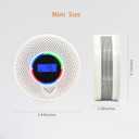 10-Year Battery Smoke and Carbon Monoxide Detector, 2-in-1 Smoke CO Alarm with Digital Display, Reliable Fire and CO Alarm for Home, Bedroom, Kitchen (6 Pack), EXP: 10 Years After Installation