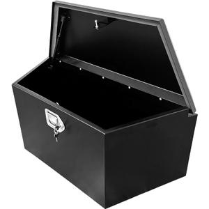 MaxxHaul 34" Steel Trailer Tongue Box, A-Frame Storage Chest with Lockable Latch Weather Resistant Tool Box for RV, Utility Trailer, and Boat (80349)