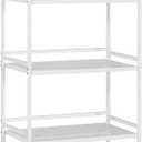 HDANI Storage Shelves,5-Tier Metal Storage Rack with Shelf,Shelf Organizer,Garage Standing Shelving Unit for Laundry,Bathroom,Kitchen,Pantry, Closet,23.6''W X 13.8''D X 63''H,White