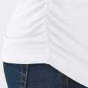 AUTOMET Womens Long Sleeve Shirts Business Casual Tops Ruched Fall Trendy Tshirt 2025 (White, XXL)