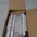 Furnulem White Dresser with 5 Drawers, Vertical Storage Tower Fabric Dresser for Bedroom, Hallway, Entryway, Nursery, Closet Organizer, Nightstand Bedside Table Furniture, Sturdy Steel Frame, Wood Top