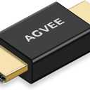 AGVEE 2 Pack HDMI Male to Male Adapter, HDMI Type-A 2.0 4k@60HZ Coupler Extender Connector, Metal Shell Extension Converter for TV Stick, Roku Stick, Chromecast, Xbox, PS4, Laptop, PC, Black