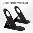 Generic MagSafe Charger Stand - Modern Luxury Style, Compatible with iPhone 14, 13, 12 Series, Magnetic Mount, Black Faux Leather Finish