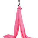 Aerial Silks 11 Yards Aerial Silks For Home Aerial Yoga Swing Aerial Yoga Hammock Swing Aerial Silk For Gymnastics (Pink