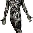 Morphsuits mens Monster Skull and Bones Costume Skeleton (Medium)