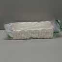 CubesLand Scalloped Edge Toilet Paper Storage Basket, Living Room Home Cozy Decor Basket, Paper Rope Small Baskets for Over Toilet Storage Shelf, End Table, Shelves, with 2 Wooden Handles, White