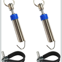 2PCS Car Trunk Lid Metal Spring, Adjustable Automatic Lifting Spring Device, Stainless Steel Car Trunk Boot Lid Opening Tool, Lifting Opening Accessory Universal for Remote-Controlled Auto Lids