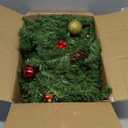 Christmas Garland with Lights, 9FT Prelit Christmas Garland Battery Operated Christmas Wreath with Pine Cones, Red Berries, Artificial Xmas Garland for Mantle, Fireplace, Stairs, Outdoor Decorations (Green)