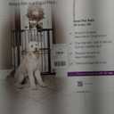 MidWest Homes for Pets 39-Inch High Walk-Thru Pressure Mounted Steel Dog Gate, Expands to 38 Inches Wide, Includes 3-inch Extensions, Textured Graphite