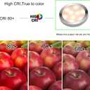 Jorunhe 1.5w White LED Mini Surface Mounted Light Jewelry Cabinet Lamp Spotlight Ac85-265v (6 Pack)