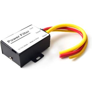 Car Power Filter EMI Noise Ground Loop Isolator Suppressor for Auto Stereo Audio Radio Stereos Amplifier Amp Speaker Equalizer Subwoofer 12V