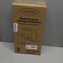 2 Pack Multi-Purpose Pull-Out Storage Organizers, Under Sink Organizers and Storage for Bathroom & Kitchen, Under Cabinet Organizers and storage, 14.8 Inch, Black