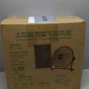 12" Solar Rechargeable Floor Fan, 15000mah 20w Battery Powered Fan with Solar Panel & Ac Adapter Charging, 3-in-1 Camping Ventilador and Light for Outside Home Patio Garage Chicken Coop Greenhouse