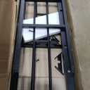 Twin Over Twin Over Twin Metal Triple Bunk Bed, Heavy Duty Steel Frame with Safety Guardrails & Noise Reducing System, Space Saving 3 Tier Bunk Bed for Multiple Kids, Black