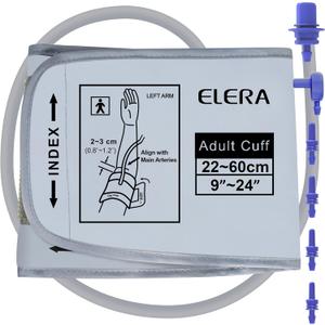 XXL Blood Pressure Cuff 9-24 (22-60CM) Compatible with All Automatic Blood Pressure Monitors, Extra Large BP Replacement Cuff for Big Arms - Includes 6 Connectors