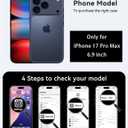 3 x Clear Phone Case for iPhone 17 Pro Max Case Magnetic with Privacy Screen Protector [Anti-Yellowing] Rugged Shockproof Protective Bumper Case 6.9" 2025 Transparent