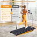KASSADIN Walking Pad with Handles, Electric Treadmill for Home with Incline
