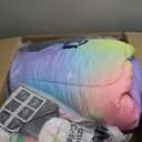 Drucon Rainbow Comforter Set Twin Size for Teen Girl &Boys, 6 Pieces Bed in A Bag Blue Blush Rainbow Bedding Set Twin Size(1 Comforter, 1 Flat Sheet, 1 Fitted Sheet, 1 Pillow Sham, 2 Pillowcases)