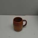 18 oz Large Wooden Beer Mug Gift for Men Women Big Vintage Viking Cup Rustic Cool Wood Stein Tankard Handmade Unique Coffee Man Mugs for Him Male Dad Husband Manly Camping Tea Cup Outdoor Fancy Mug