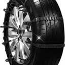20pack Snow Tire Chains Reusable Anti-Skid Car Winter Wheels Chain Universal Cable Tire Belts, Black Non-Slip Zip Tie Tires Chain Emergency for Auto Pickup Trucks Suv