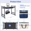 Garden Kneeler and Seat, Extra Wide Thick EVA Pad, Heavy Duty Foldable Garden Bench Holds 350lbs, Ergonomic Kneeling Stool with Garden Tool Pouches, Gardening Gifts for Women, Men & Seniors, 20 Inches X 18 Inches X 15 Inches