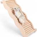 Niteangel Hamster Climbing Toy Wooden Ladder Bridge for Hamsters Gerbils Mice and Small Animals (Large - 10.35'' L)