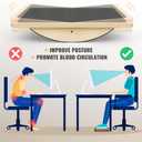 Balance Board Professional Wobble Board for Adults Anti-Slip 350LBS Balance Boards for Physical Therapy Standing Desk Core Strength Wooden Balance Board Rocker Board