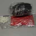 WILLBOND Halloween Lady Costume Wig Set Half Black and White Wig Faux Pearl Necklace (Style 2)