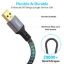 3 x USB A Extension Cable 3ft, USB Extender USB 3.0 Extension Cable Male to Female Compatible with Phone,Webcam,USB Keyboard,Flash Driv,Printer