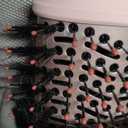 MESCOMB Dual Voltage Hot Air Styler Wrap - 5 in 1 Hair Dryer Brush with Fast Drying Blow Dryer, Styling, Straightening & Volumizing with Travel Bag (100V240V) Gift for Women (Pink)