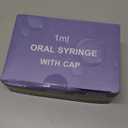 50 Pcs 1ml Syringes with Caps Oral Dispenser Individually Sterile Warpped for Medicine Dropper, Colostrum Collect Feeding Pets, Liquid