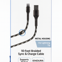 Zgear 10 Foot Braided Sync & Charge Cable