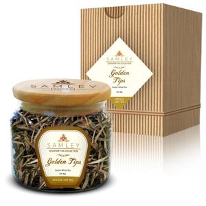 SAMLEY CEYLON - Organic White Tea Loose Leaf - Premium Ceylon Golden Tips from Sri Lanka - Luxury Single Bud Loose Leaf White Tea Artisan Quality 1.4oz