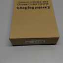 Elevated Dog Bowls for Medium Size Dogs with Mat, Non-Slip Dog Feeder with 1*Stainless Steel Dishes & 1*Slow Feeder Bowl, 5 Heights Adjustable Raised Bowls for 3.15-8.66-9.84-11.02-12.2 (Beige)