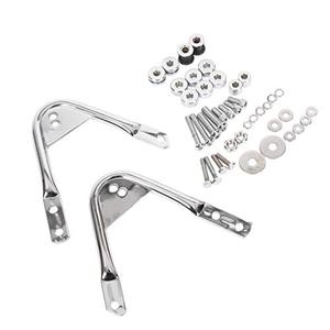 ECOTRIC Detachable Docking Hardware Kit Compatible with 1997-2008 Harley Touring FL Road King, Road Glide, Street Glide & Electra Glide Two Up Luggage Rack Docking Hardware