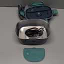 Electric Lunch Box Food Heater, 80W Portable Warmer for Car Truck Work with 304 Stainless Steel Container, 12V/24V/110V Green Heated Lunch Box Suitable for Ideal Driver/Work/Gift