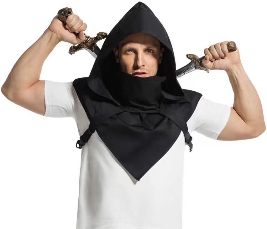 Hood Scarf Of Cowl Unisex Cloak Hooded Cape Hat With Adjustable Arms For Halloween Cosplay Costume