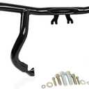 Engine Guard Flat-Out Crash Bar Compatible with Harley-Davidson Touring Street Glide Road Glide Road King Electra/Ultra Models, Black (2014-2025)