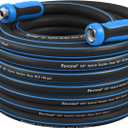 Fevone 55 ft Kink Free Garden Hose with Swivel Handles, All Weather Flexible, Heavy-Duty & Durable, Leak-Free Connections