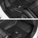 3W Floor Mats & Cargo Liner Fit for Honda CR-V 2023 2024 2025 2026 (Include Hybrid), All Weather TPE Custom Fit Honda CRV Floor Liner 1st, 2nd Row and Trunk (Upper Positon) Full Set Car Mats Black