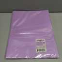 2 x Youngever 6 Pack Heavy Duty Plastic Two Pocket Folders, Heavy Duty Plastic 2 Pocket Folder (Mauve)