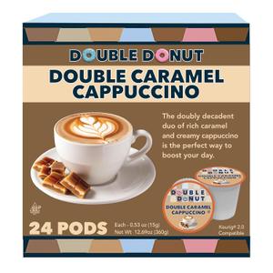 Double Donut Coffee Cappuccino Pods, Caramel Cappuccino, Single Serve for Keurig K Cups Brewers, 24 Count BBD 

12/28/2027