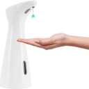 Automatic Soap Dispenser for Bathroom & Kitchen Sink, 200ml Touchless Sensor Hand Soap Dispenser with Infrared - Battery Operated Electric Dispenser, Dispensador de Jabon Automatico/Cocina