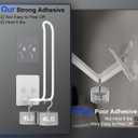 4 Pack Hat Racks for Baseball Caps, Hat Organizer, Hat Holder Hat Storage for Baseball Caps, Hat Hanger Strong Adhesive/Wall Drilled for Door,Bedroom,Closet(White)